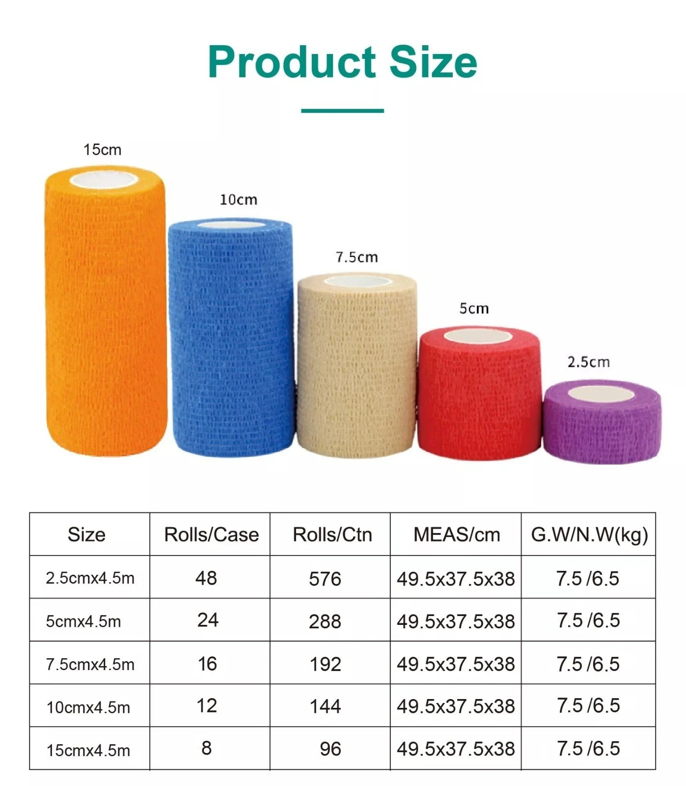 Light elastic adhesive bandage